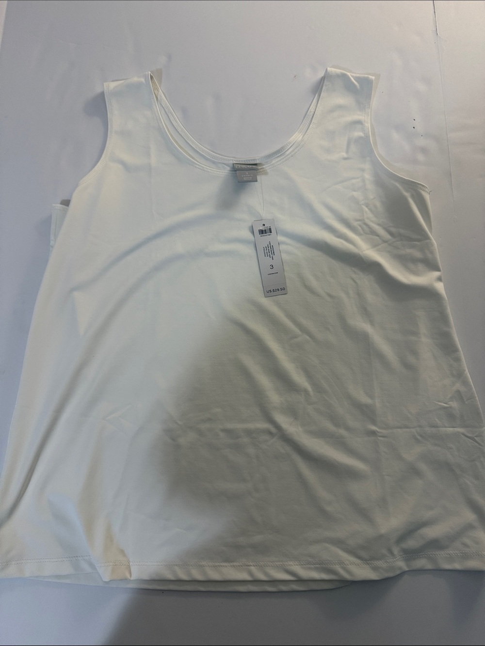 Women's White Scoop Neck Tank Top - Classic Everyday Layering